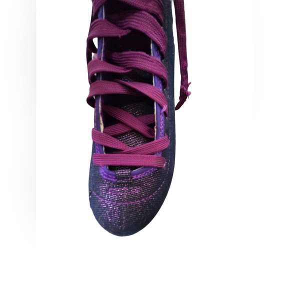 Vintage Disney Hannah Montana Ice Figure Skates Girls 6 Purple Glitter - Picture 8 of 11